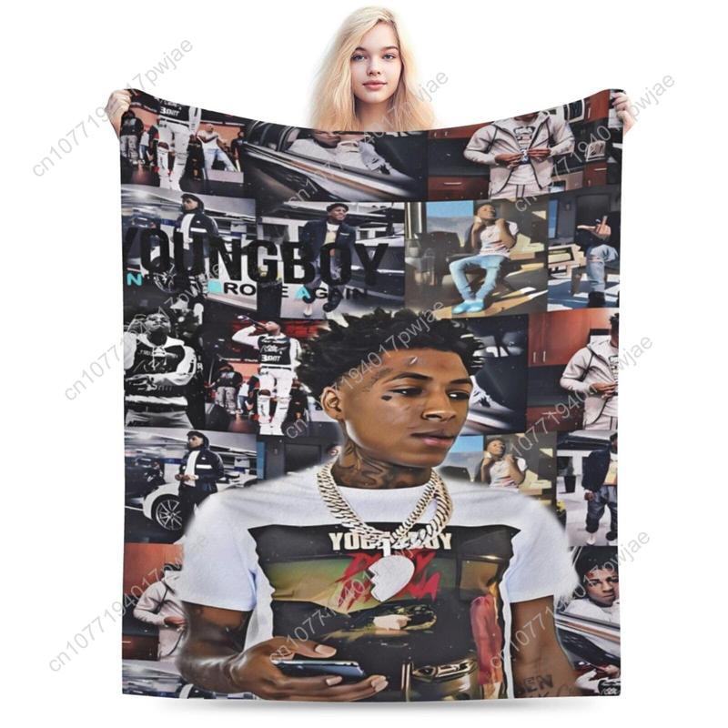YoungBoy Never Broke Again Funny Blanket Suitable for Sofa Bedroom Car Soft Air Conditioning Custom Blankets 180cmx230cm