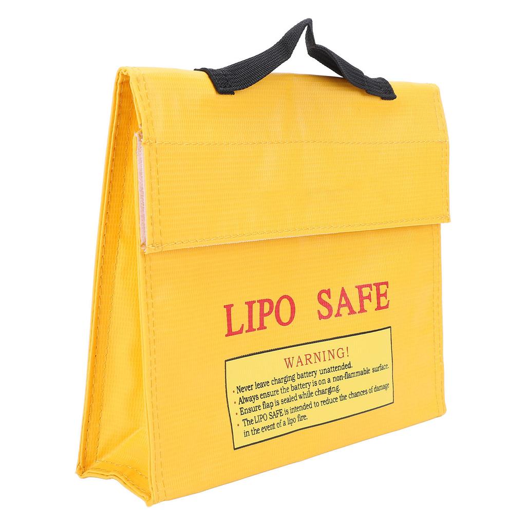 Lipo Safe Bag Lipo Battery Hook and Loop Closure Fireproof Explosionproof Lipo Battery Safe Pouch