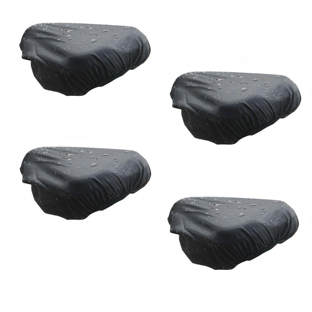 4PCS Stretchable Bicycle Seat Rain Cover Bike Rainproof Saddle Protector Bike Protective Accessory