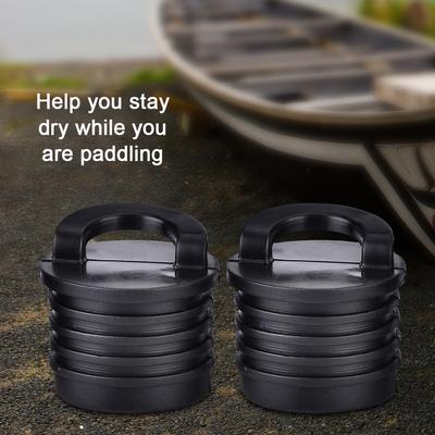 4 Pcs Boot Kanu Kajak Boot Attika Stopper Bungs Ablauf Löcher Stecker Zubehör Schwarz
