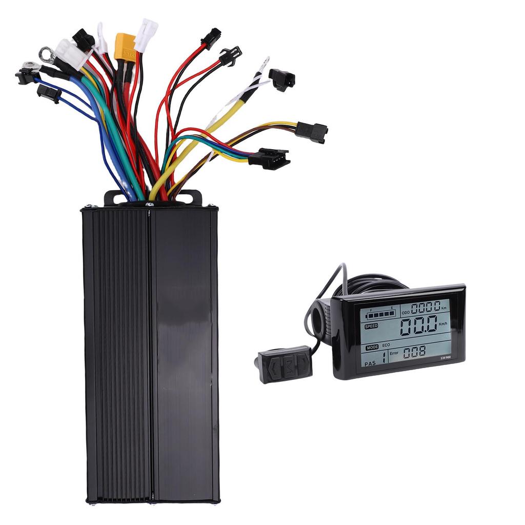 E-Bike Controller LCD Display Kit 36V 48V 52V 35A 3 Modi Bürstenloser Motorcontroller und SW900 LCD Display Panel