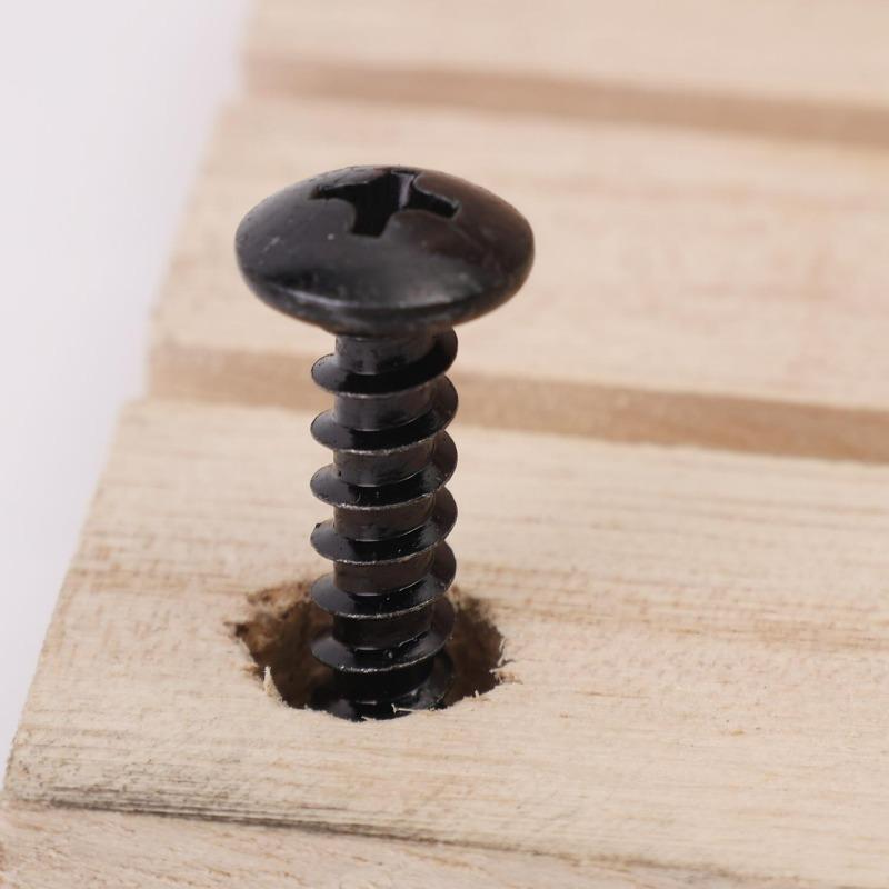 M2.3 M3.5 M4 M5 Phillips Truss Head Screw Carbon Steel Self Tapping Black Screws Woodworking Fasterner Hardware Accessories