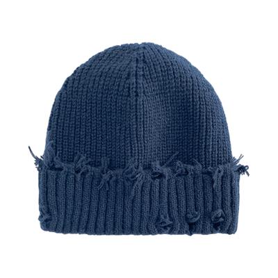 New Woman Man Green Grey Black White Hole Cap Warm Hat Fall and Winter Hip Hop Trend Broken Brim Knitted Hat Bonnets Fall