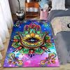 Colorful Mystical Hand Pattern Carpet with Eye Mandala Design Suitable for Use As an Anti-slip for Living Room Bedroom Sofas