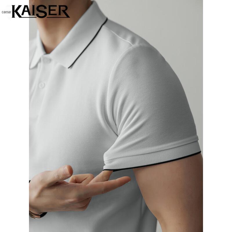 KAISER Men s Cooling Linen Silk Blend Polo T-Shirt 2XL