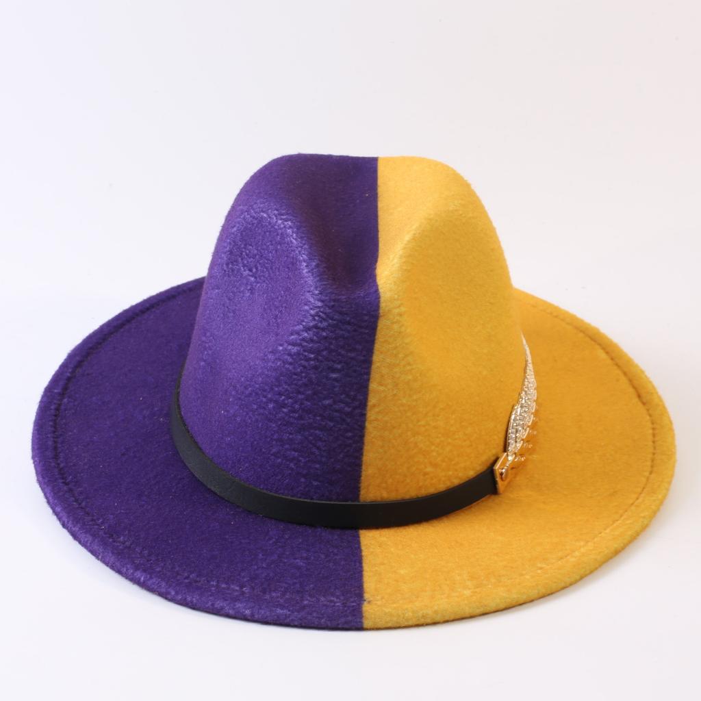 Popular European and American Classic Double-color Wide-brimmed Top Hat Men's and Women's Fashion OL Style Cowboy Hat Jazz Hat