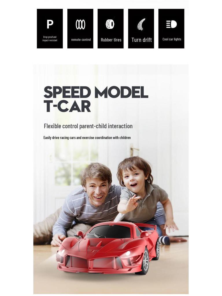 Rechargeable Pink Princess Remote Control Drifting Sports Car Toy