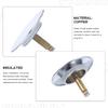 Bath Drain Stopper High Grade Copper Bathroom Sink Plug Fast Water Draining Anti Rust Tub Drain Stopper Easy Installation Bath