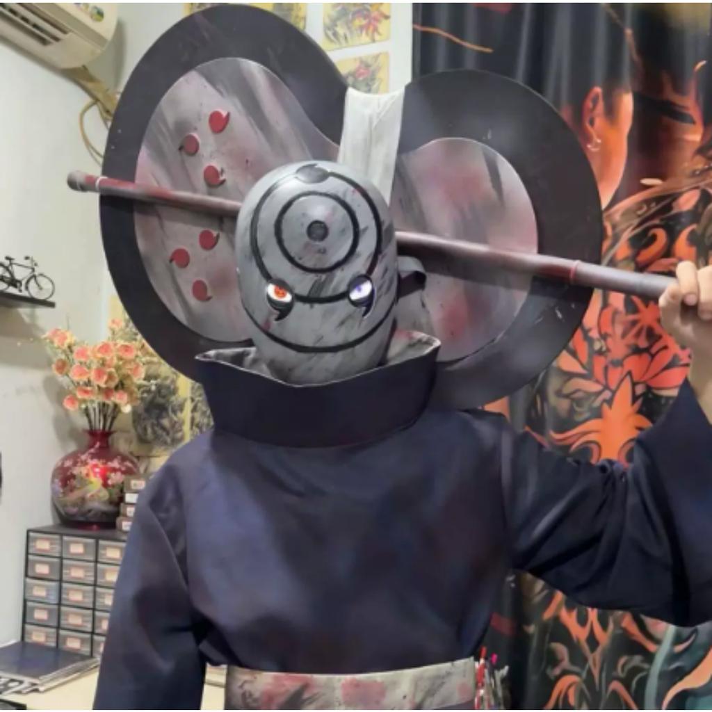 Uchiha Obito Anime Cosplay Kostümleri Cadılar Bayramı Kostümleri Kadın Erkek Japon Elbise Kimono Performans Festivali