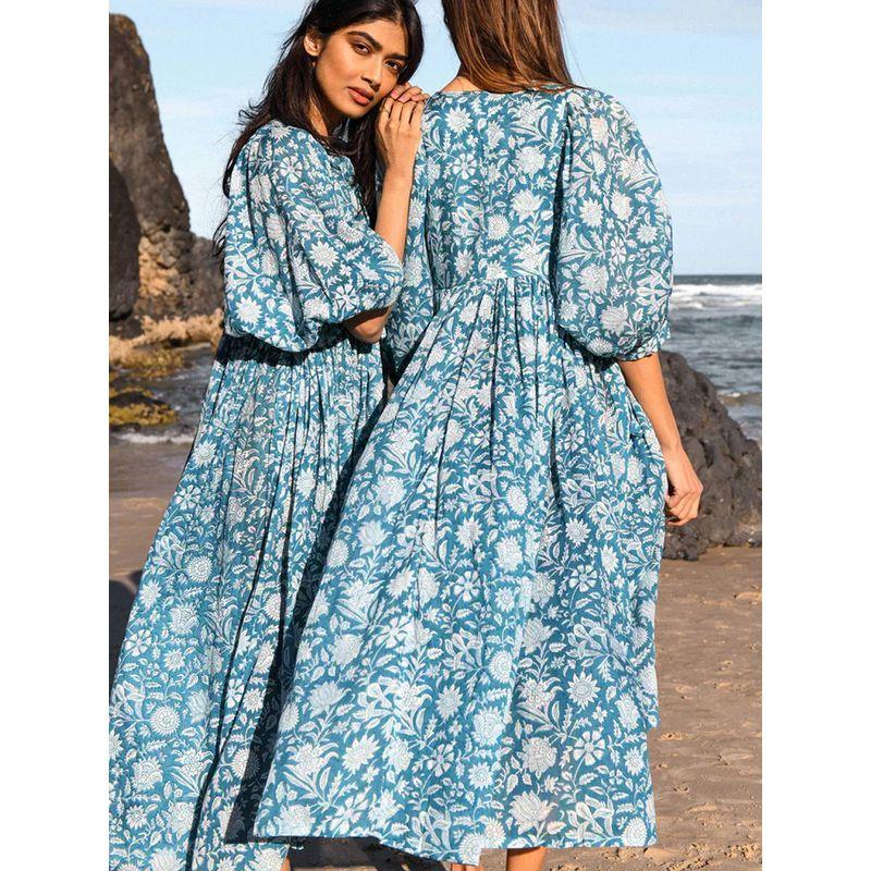 Floral Fashion Printed Dress for Women Floral Fashion Print Dress Women