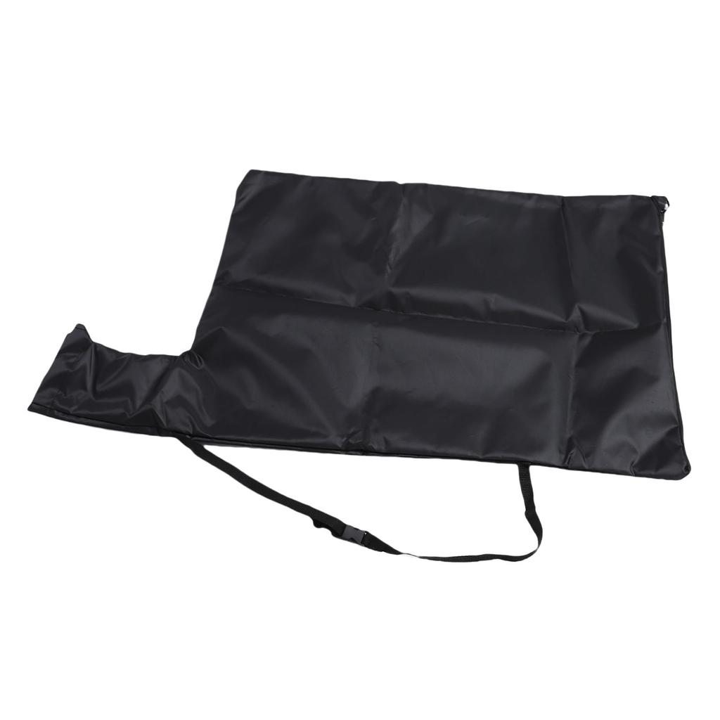 Laubbläser-Saugsack Ersatz mit Kabelbinder Oxford-Gewebe Tragbarer Griff Laubbläser Reißverschluss Entleerbeutel Schwarz