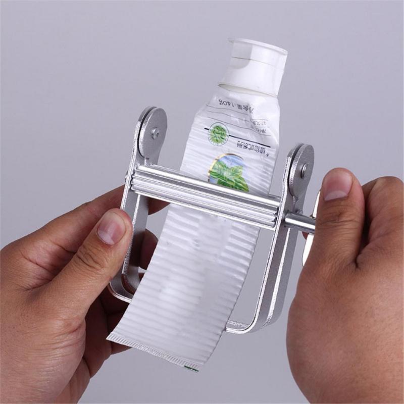 1pc Lazy Toothpaste Dispenser Tube Squeezer Bathroom Metal Squeezer Tool Hair Color Dye Cosmetic Paint Squeezer Tube Tightener