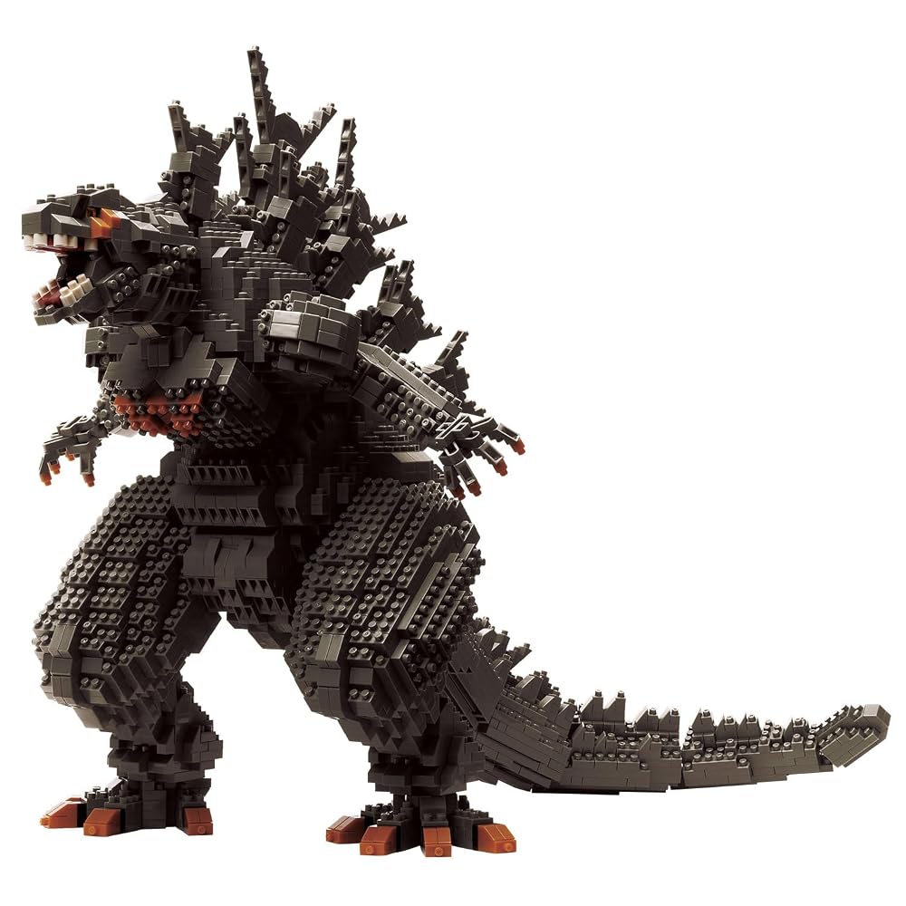 KAWADA Nanoblock Godzilla (2023) Deluxe Edition NB-063 10×42×28cm 12+ Interior Hobby