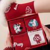 New Year'S Red Socks Year Of The Horse 2026 Medium Tube Socks Wedding Happy New Year Big Red Gift Box Socks