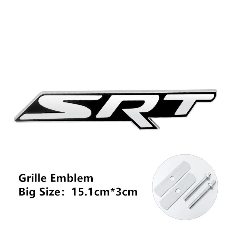 1 ks kovové 3D zadní nálepky na kufr auta pro znak Srt, odznak Sxt, Challenger, Durango, Viper, Caliber, znak na mřížku, dekorace