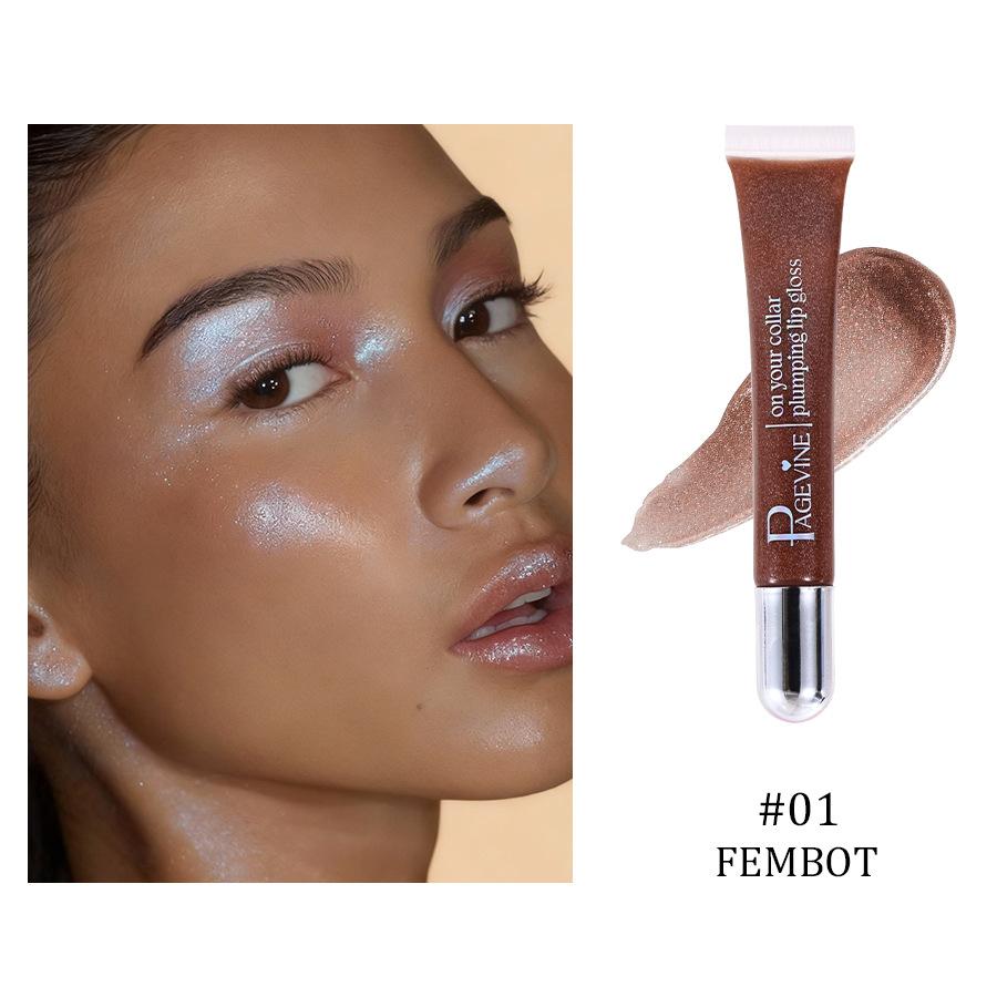 

PAGE VINE Temperature Changing Lip Balm Shiny Hydrating Lip Plumper 1