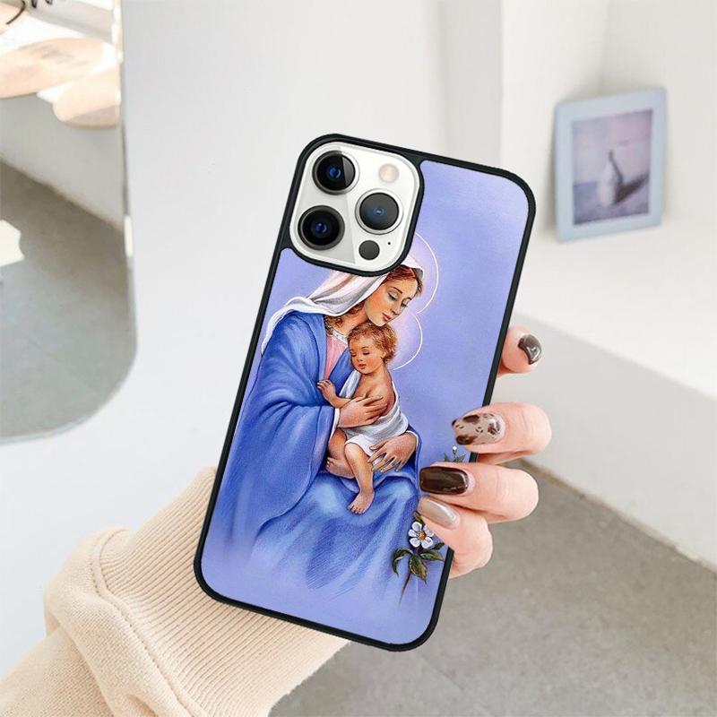 Virgin Mary Phone Case For iPhone 17 Air 16 15 14 11 12 13 Pro  MAX Plus coque Cover Shell