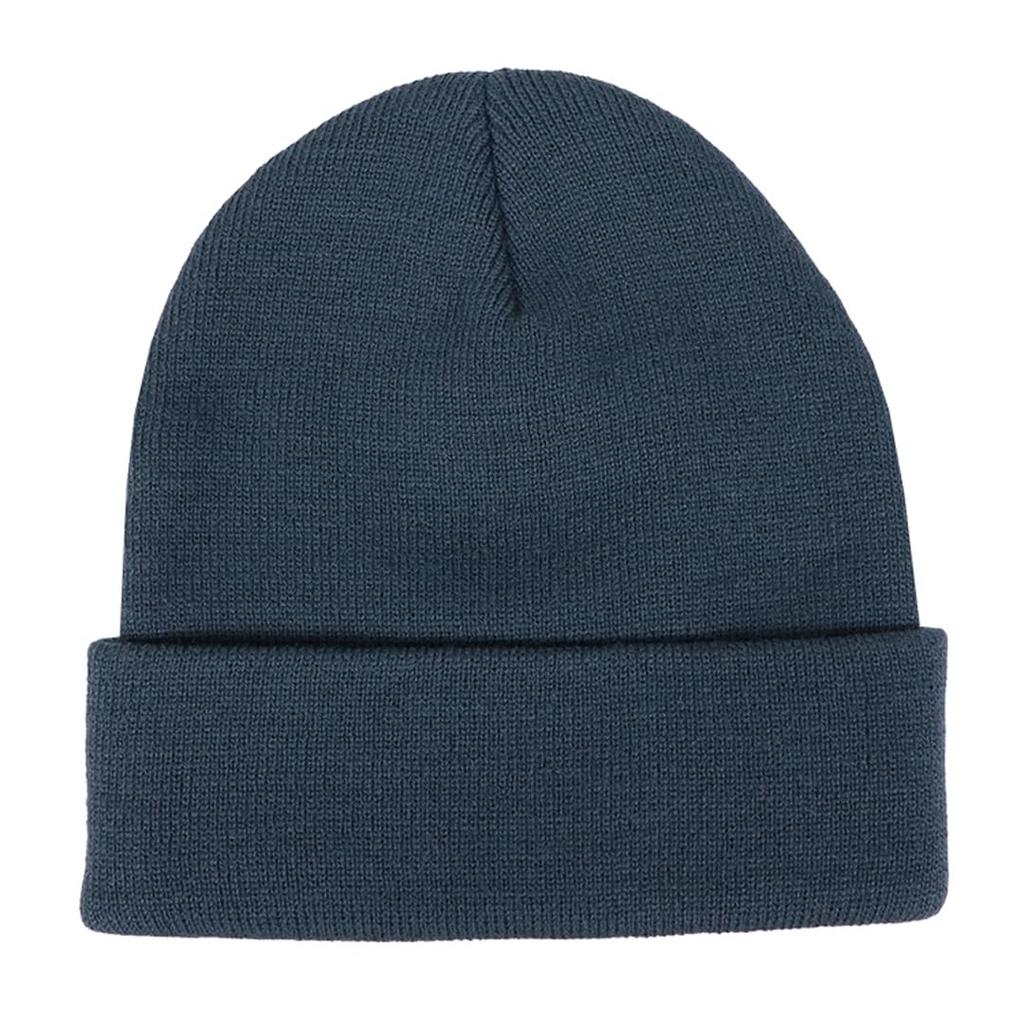 Huff Box Logo Knit Skater Navy Blue Men's Cap, Beanie, Brand, Streetwear, Skateboarding, Fall/Winter, Snowboarding, Skiing, [Product Code]