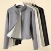 Women's H115 Yoga Jacket: Autumn/Winter Running & Cycling Slim Fit with Velvet, Full Zip, Long Sleeves