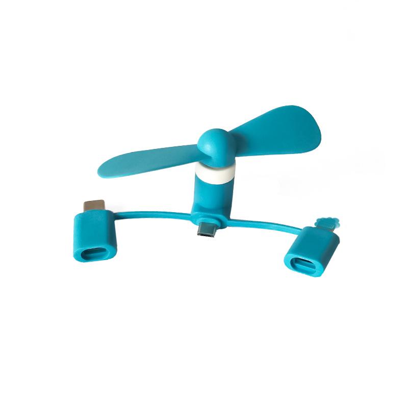 Portable Mini Fan: Compatible with Apple, Android, and Type-C, Logo Customizable