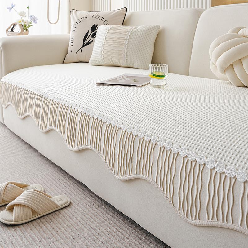 New Summer Sofa Cushion Irregular Straight Row Sofa Mat Seat Cushion Leather Sofa Cool Cover Cloth Towel