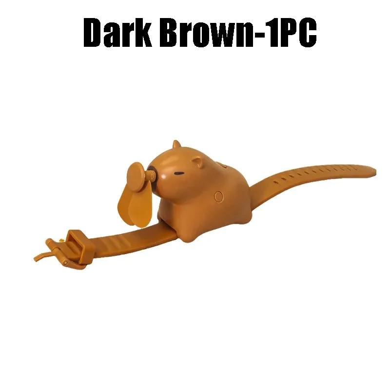 

Cartoon Cute Dolphin Watch Fan Adjustable Soft Rubber Strap summer outdoor portable fan Three speed Control Charging Fan