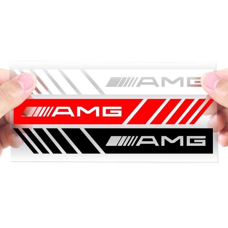 2Pcs Car Stripe Stickers Rearview Mirror Reflective Vinyl Decals Decoration For Mercedes Benz AMG W204 W205 W212 W213 W222 x153 W176 W177 Keychain