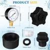 Plastic Drainage Cover Pump Cover Pool Pump Accessories Pressure Gauge Replacement Gasket for ECX270861 SX180LA Models