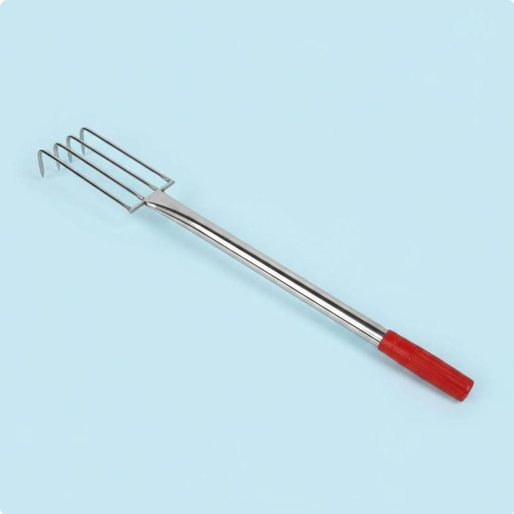 Clamming Rake Stainless Steel Rake Sharp Tines for Beachcombers