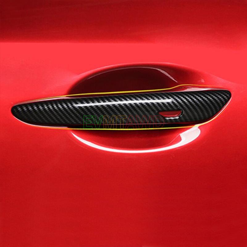 For Mazda CX-50 CX50 CX-60 Accessory 2022 2023 Carbon Chrome Keyless Car Side Door Handle Cover Protector Trim Exterior