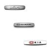 AIJ1 2pcs/1pair kia metal Car seat Emblem Car Internal Clips Console Decoration Badge Sticker Car Emblem styling Accessories