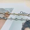 Metallic Water Drilled Waist Chain For Women With Adjustable Closure For Summer Fashion Accessories