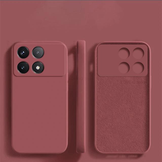 For Poco X6 Pro Case Shockproof Liquid Silicone Soft TPU Phone Cases for Xiaomi Poco X6 Pro 5G Poco X 6 X6Pro PocoX6 Pro Back Cover