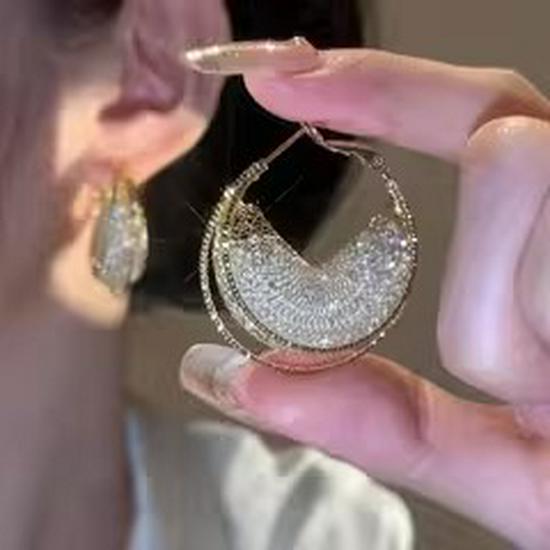 Super Glitzernde Zirkon Quastenohrringe - Vintage Koreanischer Influencer Stil 2025 Trend