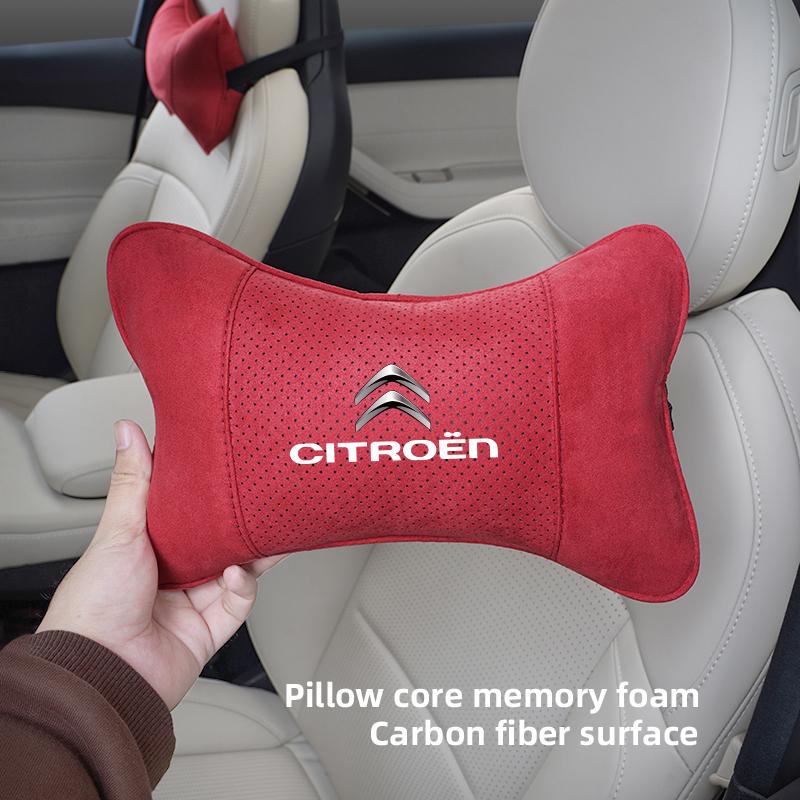 1Pcs Car Seat Headrest Auto Logo Neck Spine Protection Pillow For Citroen C1 DS3 C2 C3 Vts C4 Saxo C4L C5 C6 C8 Xsara C3-XR