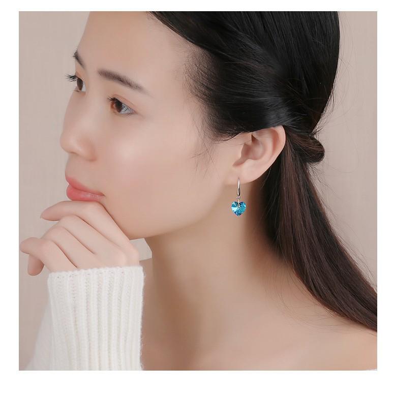 925 Silver Sapphire Blue Crystal Ocean Star Earrings – Perfect Gift for You or Your Best Friend