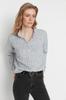 Women's Fashionable Stylish Sweater Stone Wide Fit Soft Textured High Collar Knitwear Sweater