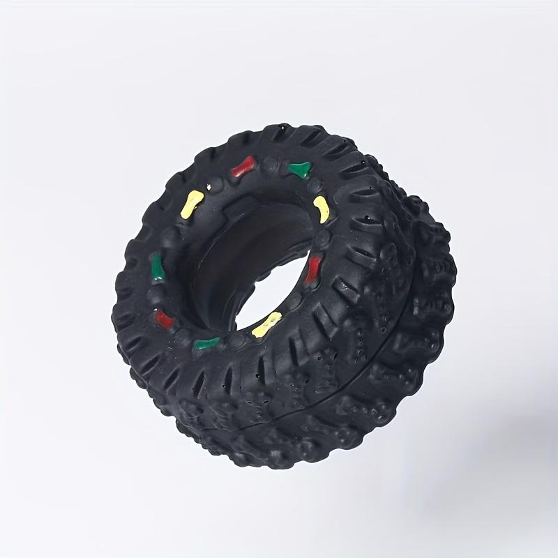 1pc Durable Dog Chew Wheel Toy - Chew-Resistant Design Interactive Sound Teeth Training Play Supplies, Suitable for Puppies
