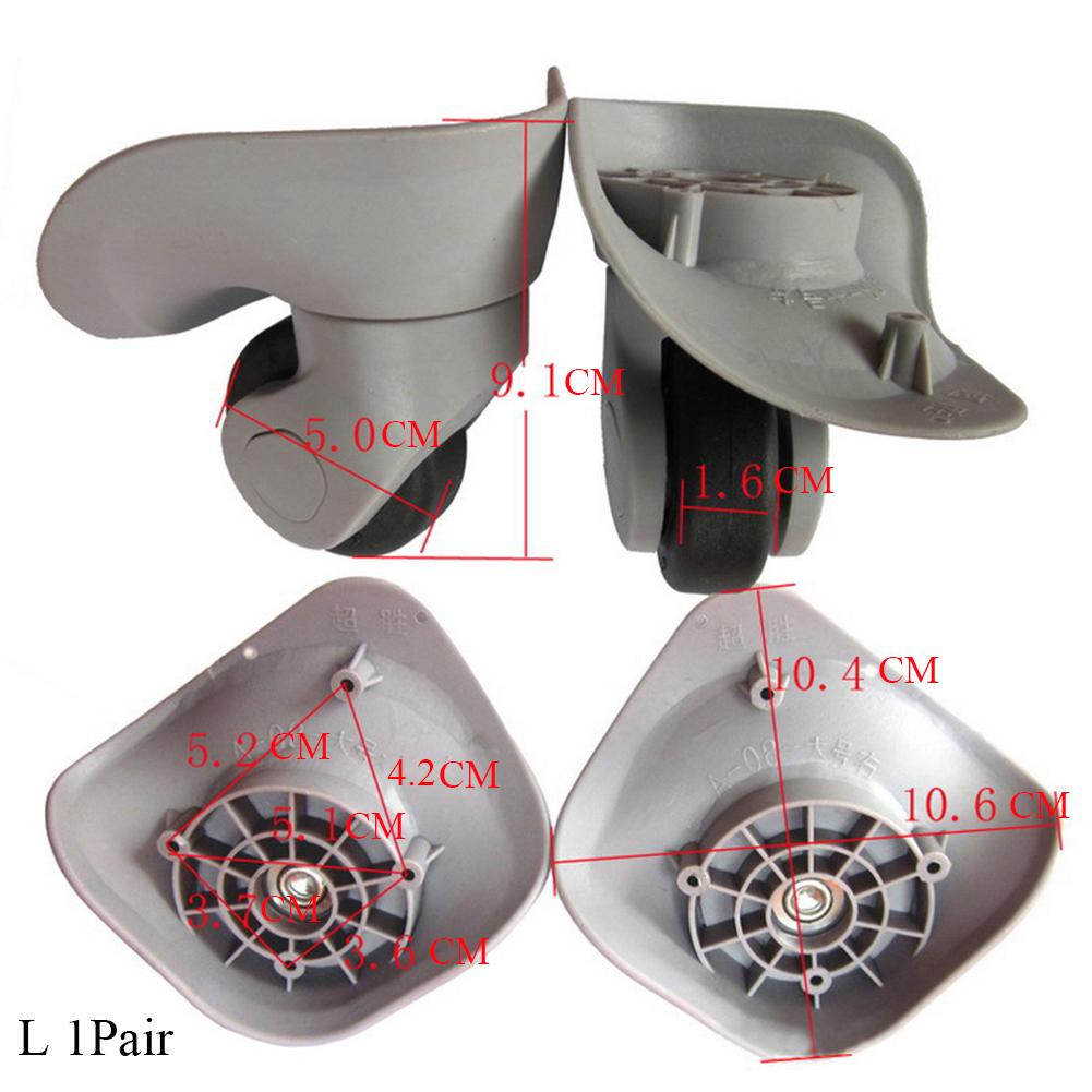 2pcs Suitcase Luggage Universal 360 Degree Swivel Wheels Silent Trolley Suitcase Wheels Replacement Repair Hand Spinner Caster