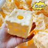 Stress Relief Toy Cheese Squeeze Decor 6/7Cm Cheese Cube Stress Ball Non-Bounce Anti-Stress Relief Fidget Toy Gifts