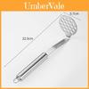 Stainless Steel Potato Masher With Round And Square Openings For Home Kitchen Use