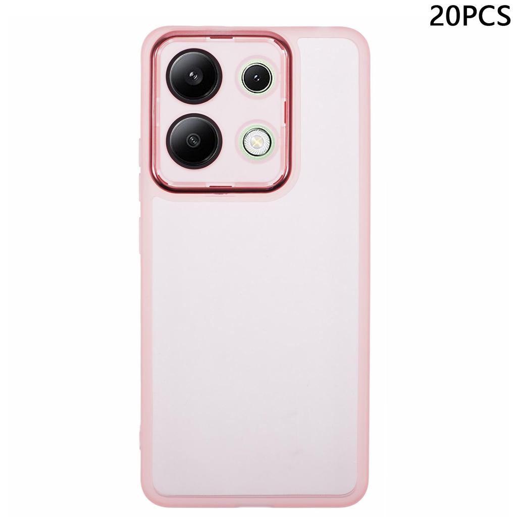 Bulk Aankoop 20 Stuks Voor Xiaomi Redmi Note 13 4G Hoesje Galvaniseerde Camera Frame TPU Telefoonhoesje Nauwkeurige Uitsparingen