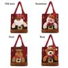 Christmas Tote Bags  Santa Snowman Fawn Gift Bags Children Gift Bags Candy Bags
