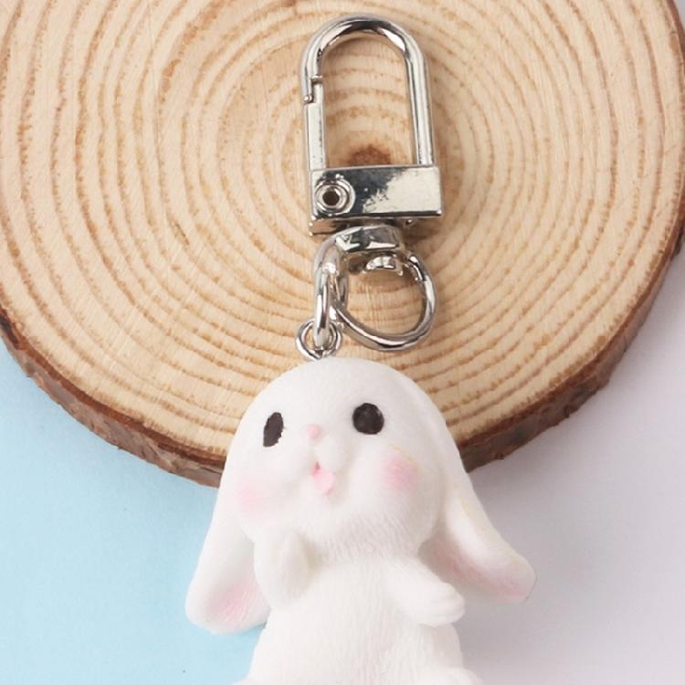 Bunnies Keychain Rabbit Key Rings Keychain Backpack Charm Bag Pendants Women Men