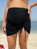 Solid Color Lace-up Skirted Bikini - Sexy European & American Style 2022.