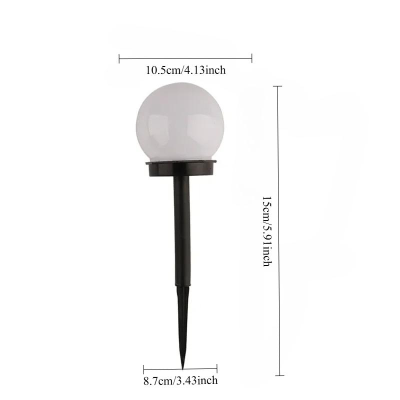 Solar Powered LED Outdoor Lights, Waterproof Garden Light Bulbs with Solar Panel for Yard Lawn Pathway