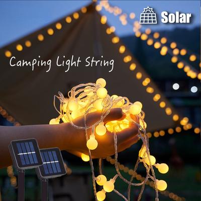 Camping-Solar-Lichterkette für den Außenbereich, 200 LEDs, kleine Kugelleuchte, Garten, Weihnachtsfeier, Dekoration, wasserdichte Solar-Märchenleuchte, Hofdekoration