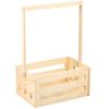 Wood Storage Crate Baby Shower Clothing Basket Toys Organizer Box Children Portable Long Handle Boys Girls Gift Basket