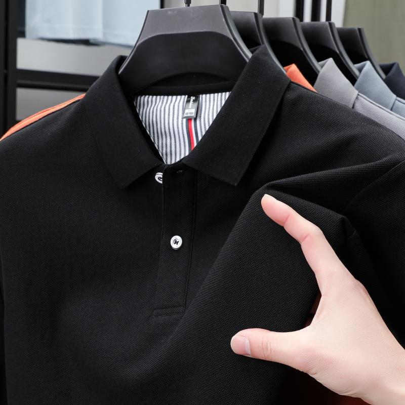 100% Pure Cotton Luxury Brand Men's Short Sleeved Autumn Fashion Luxury Fashion Boutique Design Original Top-level Golf T-shirt