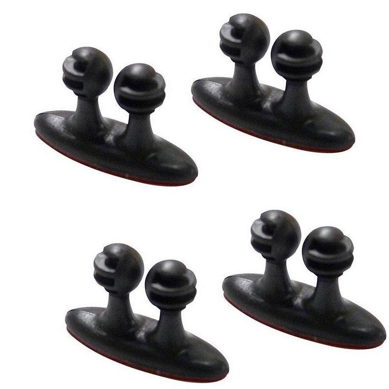 

8PCS Автомобільний зажим для проводу шнура Тримач кабелю Фіксатор краватки Органайзер Клейкий зажим 4Pcs